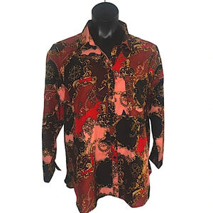 Plus Size Long Sleeve Blouse